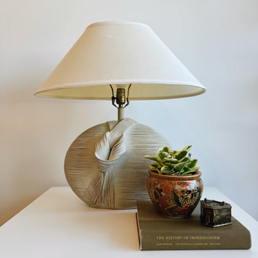 Vintage Plaster Sculptural Table Lamp