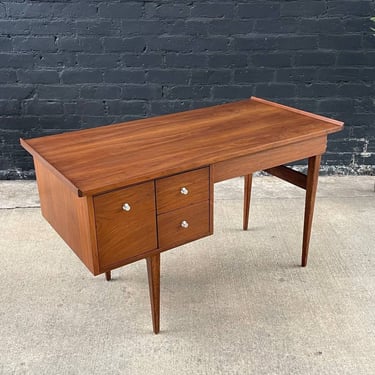 Mid-Century Modern Sculpted Walnut Desk by American of Martinsville, c.1960’s 