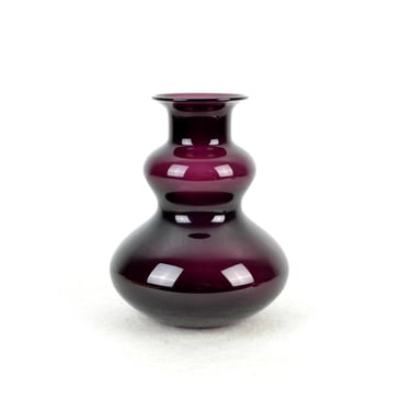 Vase VEB Glaswerk Resin Crystal Glass Vase Studio Glass 70s Glass Crystal Glass Flower Vase Flower Studio Vintage Design Space Pop Art Purple 60s 