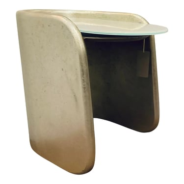 Caracole Modern Silver Leaf Finished Bauble Side Table