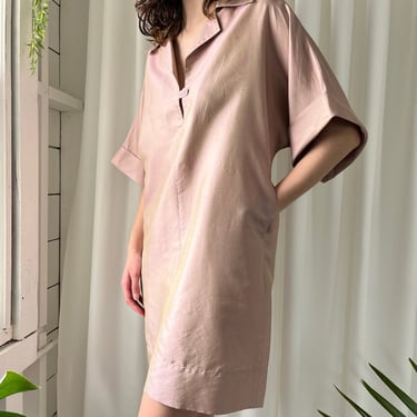 80s Thai Silk Tunic Dress