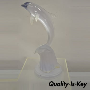 Donjo Acrylic Lucite Dolphin 22" Statue Sculpture 394/750 Modern Figure