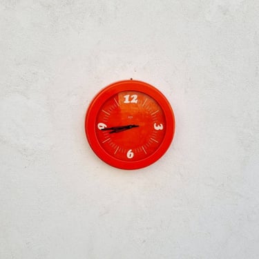 Vintage Wall Clock / Mid Century Clock / Atomic Clock / Gorenje Kvarc Clock / Space Age Wall Clock / Home Decor / Yugoslavia / 1970 / '70s 