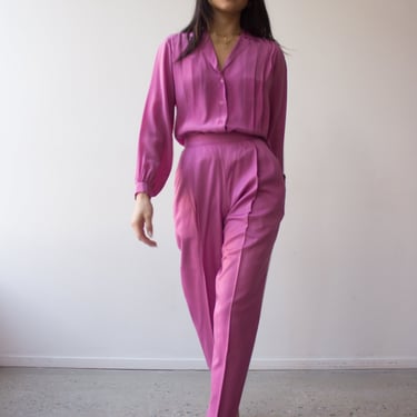 1980s Orchid Pink Matching Set 