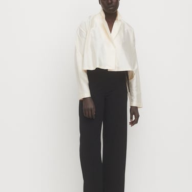 Donna Karan Ivory Silk Blouse