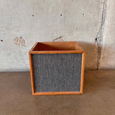 Vinyl Record Storage Box With Faux Speaker Front