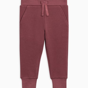 Nelson Waffle Knit Jogger in Mulberry