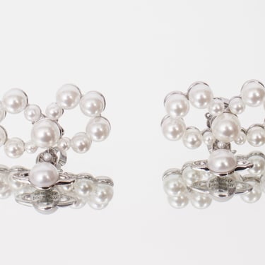 Vivienne Westwood Pearl Bow & Orb Dangle Earrings