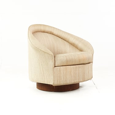 Adrian Pearsall for Craft Associates Mid Century Swivel Lounge Chair - mcm 