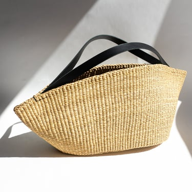 Gousse Straw Bag No.34 in Natural