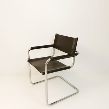 1 of 6 Braun MG5 Centro Studi desk chair by Mart Stam & Marcel Breuer for Fasem italy, 1980s 