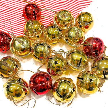 VINTAGE: 18pcs - Metal Bells - Large Craft Bells - Bell Ornaments - Holiday Crafts, Corsage, Picks, Stems, 