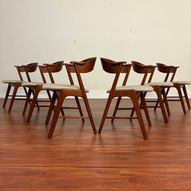 Kai Kristiansen Model 32 Dining Chairs, Set of 6