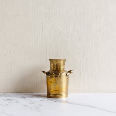 vintage french petite brass milk pot