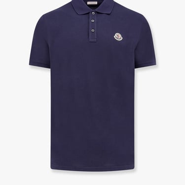 Moncler Men Moncler Blue Polo Shirts