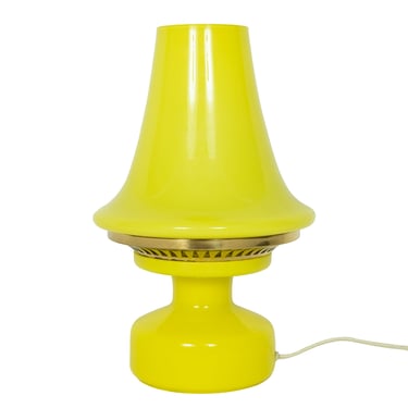 Yellow Glass Lantern Lamp