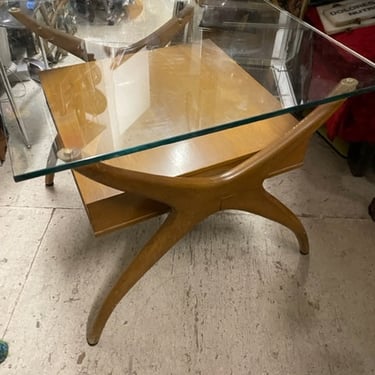 Mcm side table 27x27x23" tall