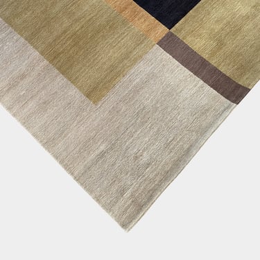 Layout Two Gold and Brown 8'X10' Rug