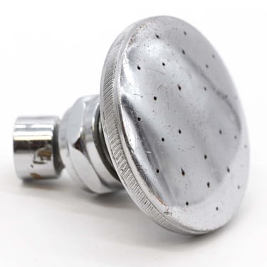 Vintage 3.375 in. Round Down Spout Chrome Brass Shower Head