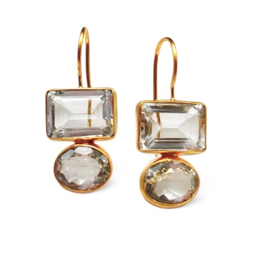 Double Topaz Midi Earring