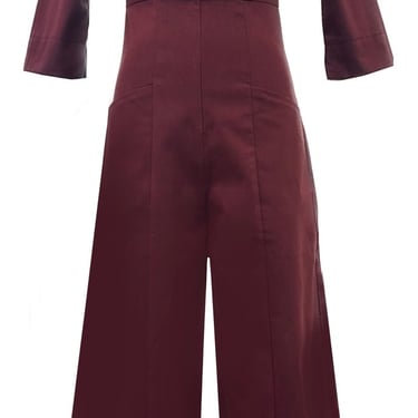 Black Heart Jumpsuit Burgundy