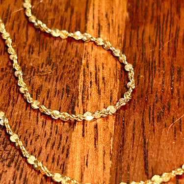 Vintage Napier Necklace Gold Tone Chain Retro Fashion Jewelry Signed 24” 