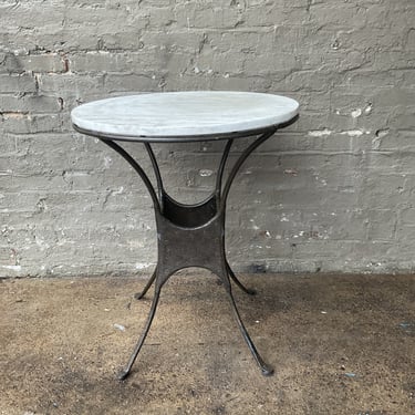 Iron & Marble Patio Table