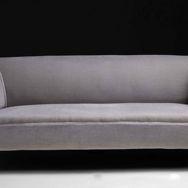 Chesterfield Sofa by Hamptons of Pall Mall in 100% Kid Mohair by Rosemary Hallgarten
