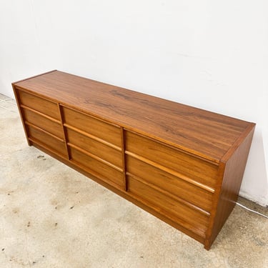 Danish Modern Teak Nine-Drawer Lowboy Dresser by Jesper *MESSAGE US for shipping quote* 