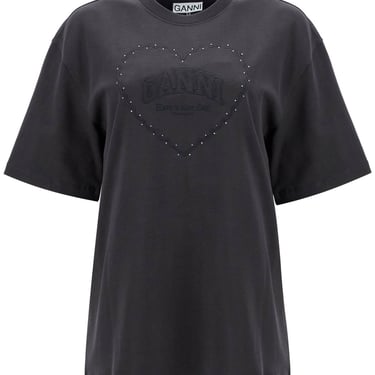 Ganni Embroidered Oversized T Women