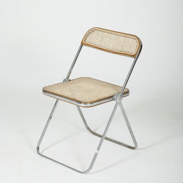 CHAISE PLIA CANNAGE ET MÉTAL, 1960s