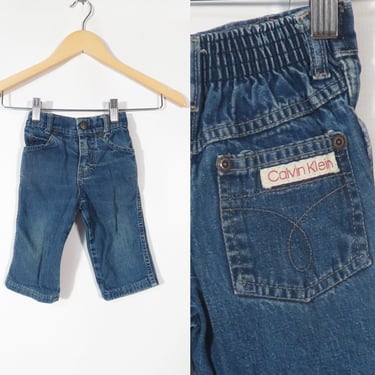 Vintage 80s Kids Calvin Klein Jeans 18-24M 