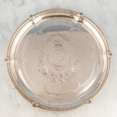 Antique Queen Victoria 1887 Golden Jubilee Commemorative Salver