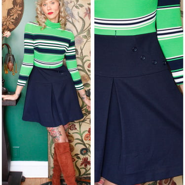 1960s Mod Stripe Cassee Mini Dress 