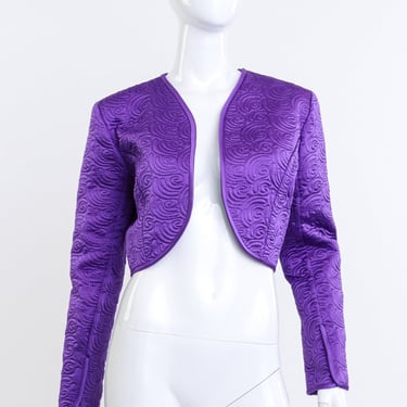 Swirl Quilted Bolero Jacket