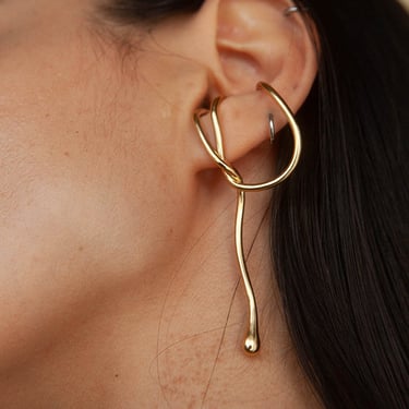 Brass Cambria Ear Cuff