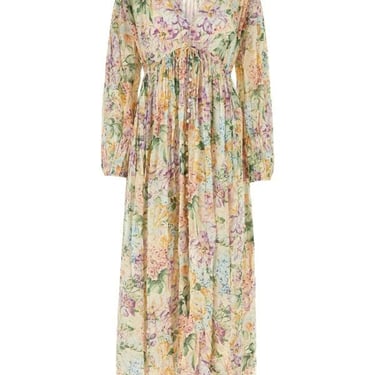 Zimmermann Woman Halliday Gathered Maxi Dress