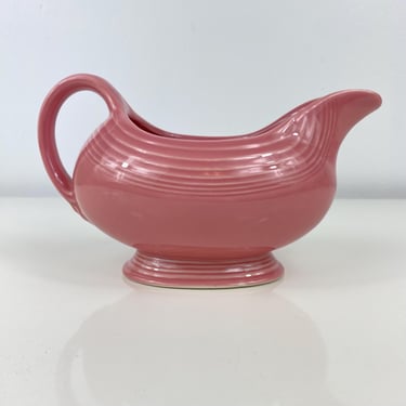 Vintage Fiesta Original Rose Pink Gravy Boat by Homer Laughlin China Co., 1950s Sauceboat HLC Fiesta USA, Grandmas Old Dishes, Replacement 