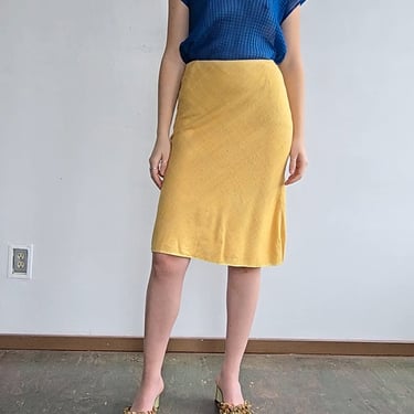 Prada Daffodil Woven Skirt