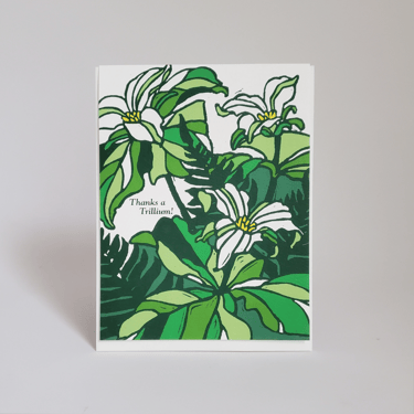 Thanks A Trillium Greeting Card