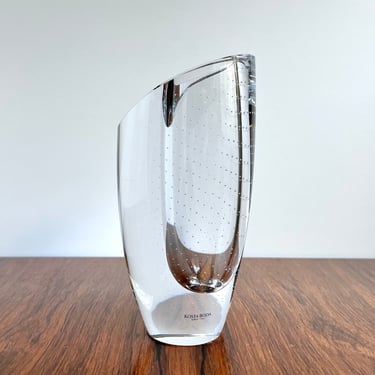 Kosta Boda Clear Sydney Art Glass Vase Designed by Göran Wärff 