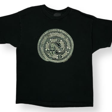 Vintage 1997 Jen Delyth “Earth Serpent” Celtic Style Art Graphic T-Shirt Size XL 