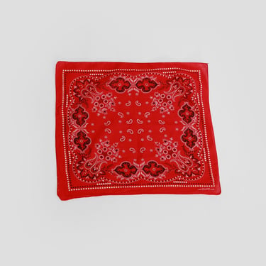 Vintage 60s Fast color Red bandana 