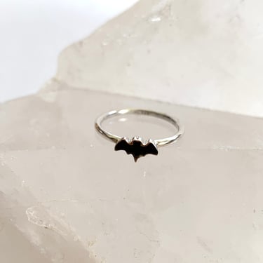 Tourmaline Sterling Bat Ring