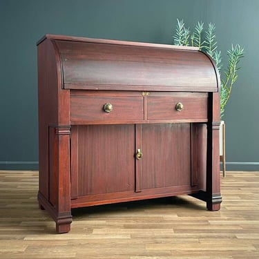 Antique American Roll Top Desk, c.1930’s 