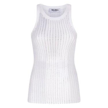 The Attico Women White Tank Top