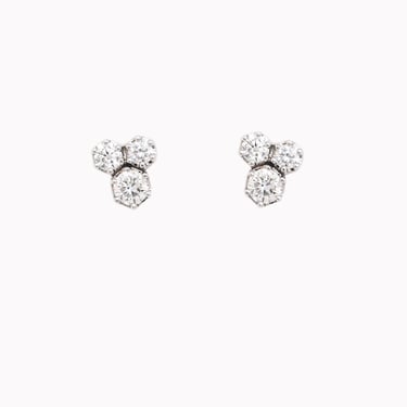 Diamond Trio Cluster Studs