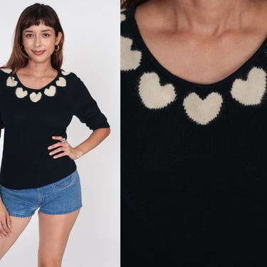 80s heart sweater best sale