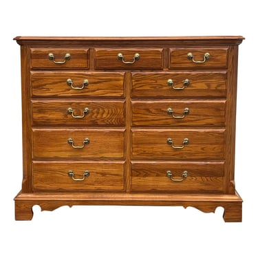 Thomasville American Oak 11 Drawer Dresser Chest 