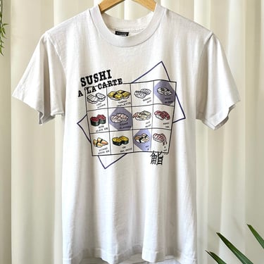 80s Sushi Menu T-Shirt